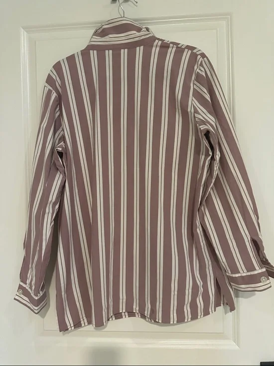 DENIM & CO striped button down - Picture 2 of 3